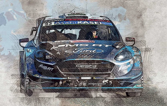 Plateau métal vainqueur rallye monte-carlo 1964 - Esprits Vintage