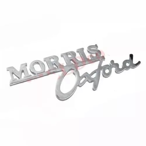 Morris Oxford Series 5 & 6 Boot Lid Badge Motif Chrome Plated Reproduced S2u