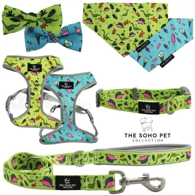 Ancol Dog Harness, Collar, Lead, Bandana or Bow Tie Dino Ice Cream