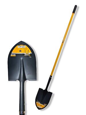 28" Pala a punta manico in fibra di vetro forma rotonda PUNTO D testa da giardino a scavare 