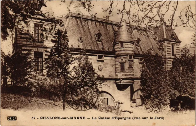 CPA CHALONS-sur-MARNE - La Caisse d'Epargne (vue sur le Jard) (742042)
