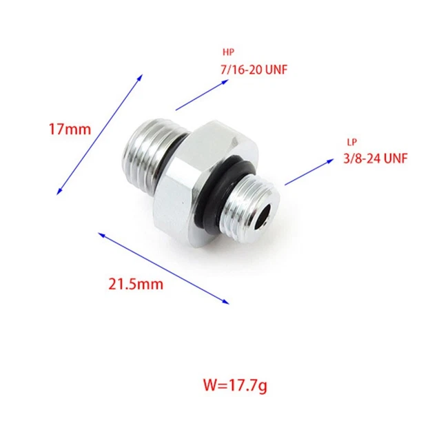 Adaptateur en laiton plaqué chrome de haute qualité pour plongée sous-marine