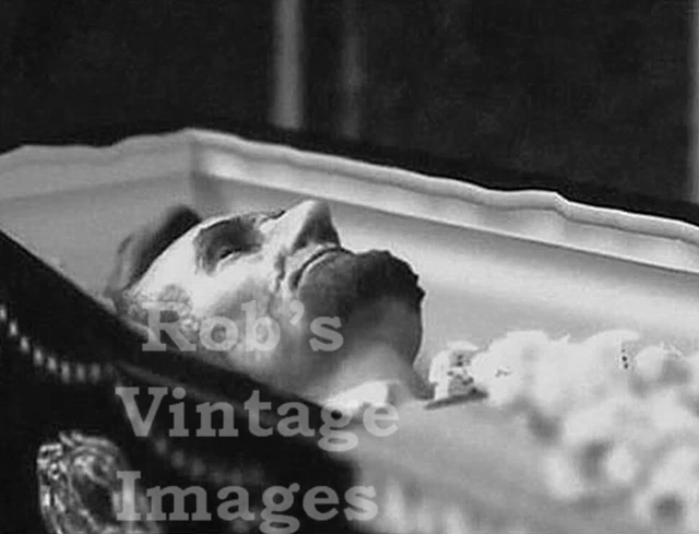 1865 Abraham Lincoln Post Mortem Death  Photo In State Funeral White House 5x7