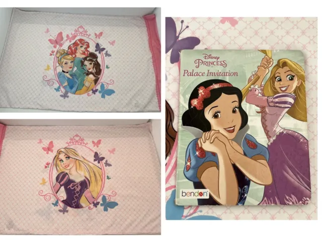 Funda de almohada Disney Jumping Beans Princess 2015 y libro de tablero Disney Princess 2017