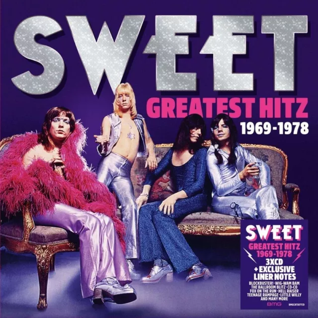 The Sweet - Greatest Hitz! The Best of Sweet 1969 - 1978, 52 Tracks 3CD Neu