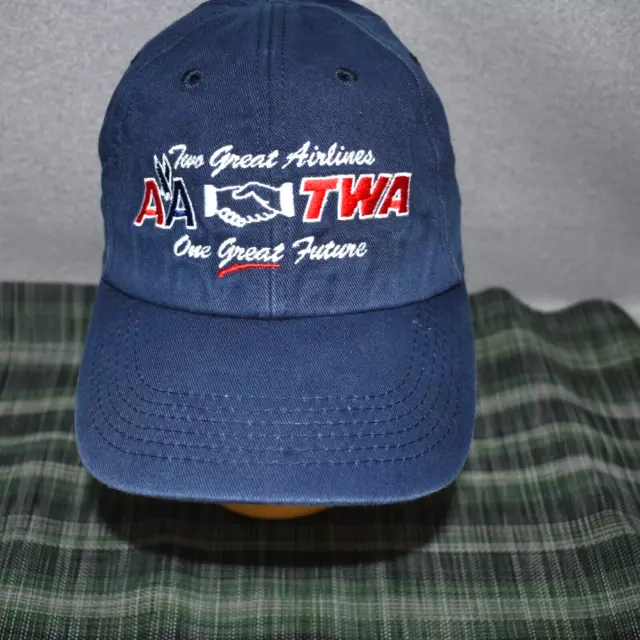 Vintage American Airlines -TWA Merger Hat Cap Unisex Youth