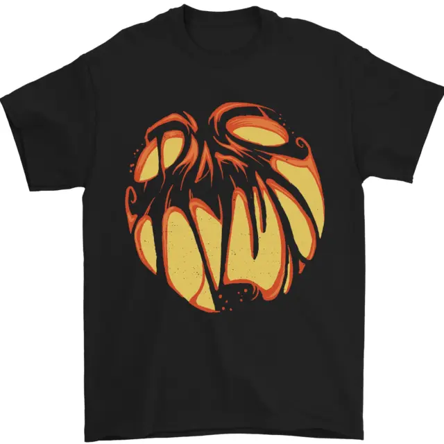 Halloween Jack-o-Lantern Zucca Uomo T-Shirt 100% Cotone