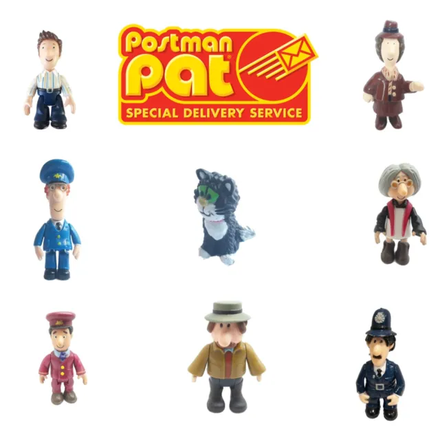 Postman Pat Figures Jess Ted Glen Ajay Mrs Goggins PC Selby
