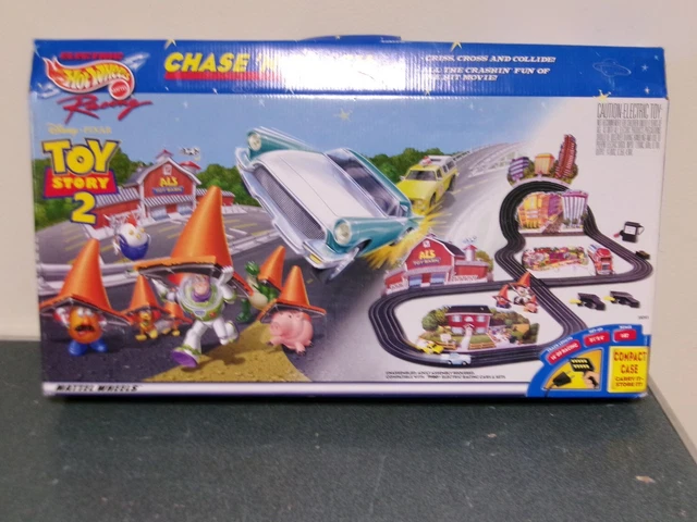 DISNEY PIXAR TOY Story 2 Chase 'N Crash Mattel Hot Wheels TYCO