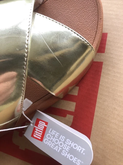 Fitflop lulu mirror sales cross slide sandals
