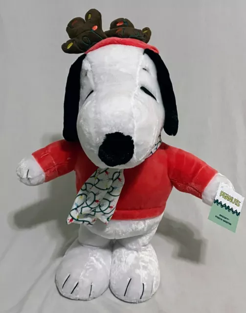 NWT. 20” PEANUTS Christmas Snoopy Porch Door Greeter Holiday