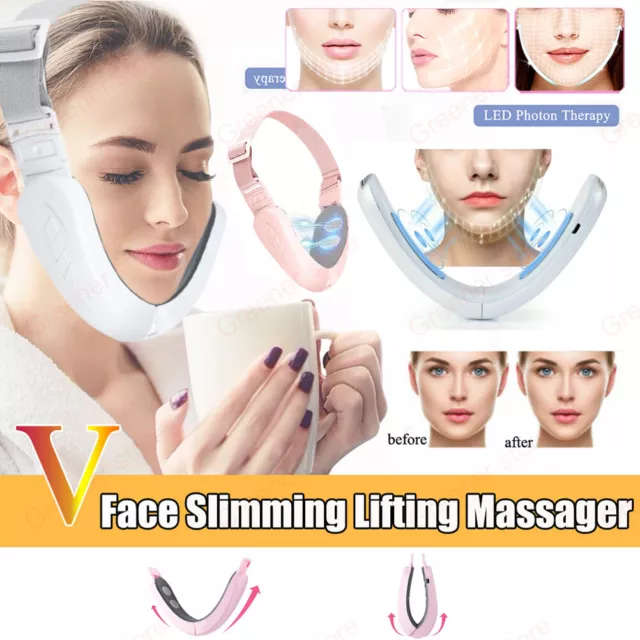 Facial Lifting Device Microcurrent Therapy Face Slimming Firming Massager V-Line