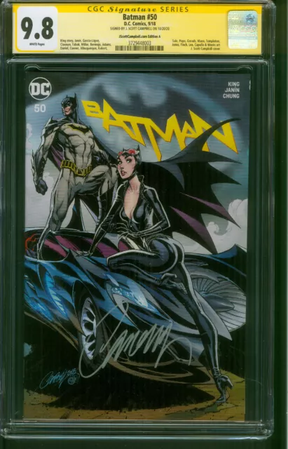 Batman 50 CGC 9.8 SS Campbell Catwoman Variant Cover 9/18