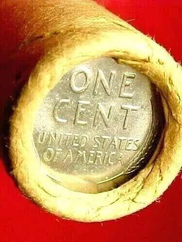 Old Roll Lincoln Wheat Penny Gem 1955-S /Bu Unc Steel 1943 Reverse End Coins Obw