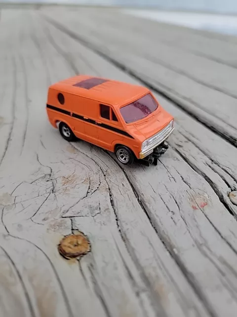 1974 Aurora Afx Dodge Street Van Orange Slot Car