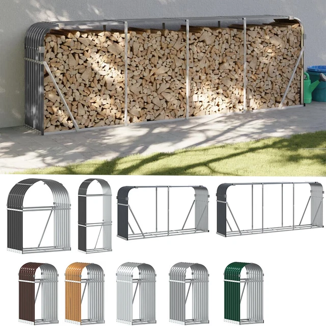 Toboli Kaminholzregal Außen 130x70x185cm Mit Schutzhülle