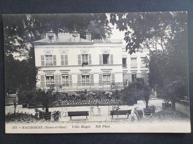 cpa EAUBONNE Val d'Oise VILLA by the painter Albert HUYOT son of the mayor of eaubonne