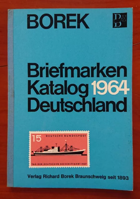 Richard Borek Briefmarkenkatalog Deutschland 1964 202 S. Philatelie Briefmarken