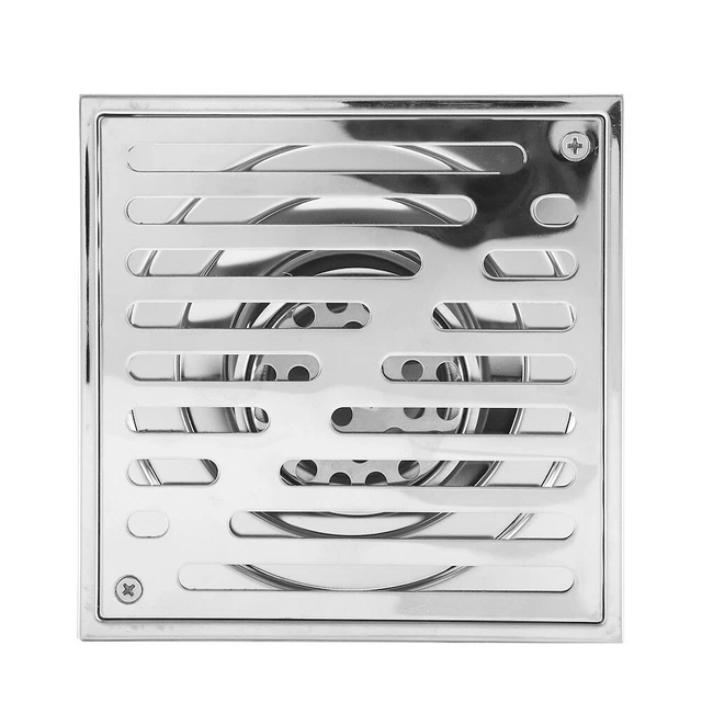 150*150mm Acero Inoxidable Antiolor Baño Desagüe Piso Puerta de Residuos MX