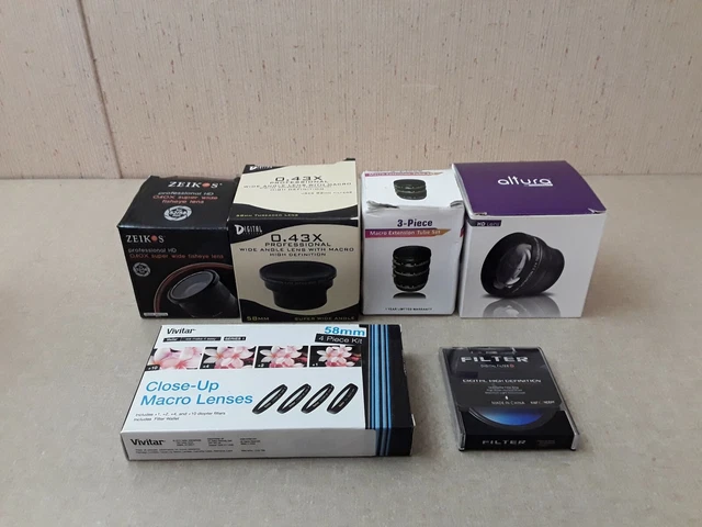Camera Lense Filter Lot Altura Vivitar Zeikos Digital Concepts Lot