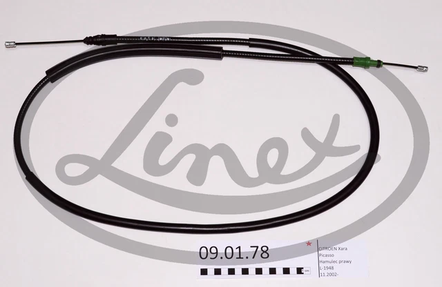 Handbremsseil Bremsseil Paar Hinten Linex 090178 2Pcs P Neu Oe Qualität 2