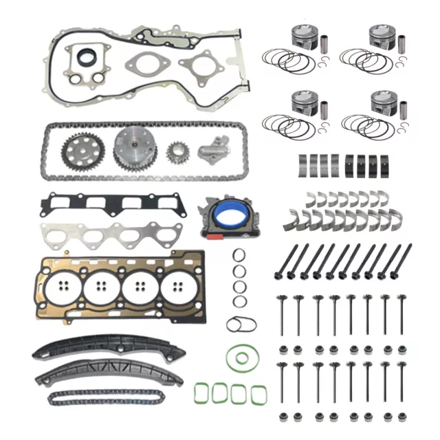 Kolben & Steuerkettensatz Audi Skoda VW Golf Passt 1.4 TSI CAV CAX CTH CMS CTK 3