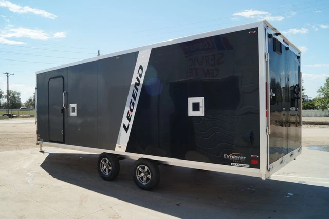 2022 Legend Explorer 8.5 X 28' Deckover Aluminum Sled & Snowmobile Trailer 2