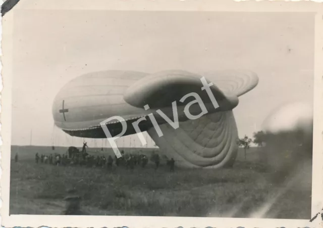 Foto WKII Wehrmacht Fernsprecher F 268 Artillerie Beobachtungs Ballon L1.80