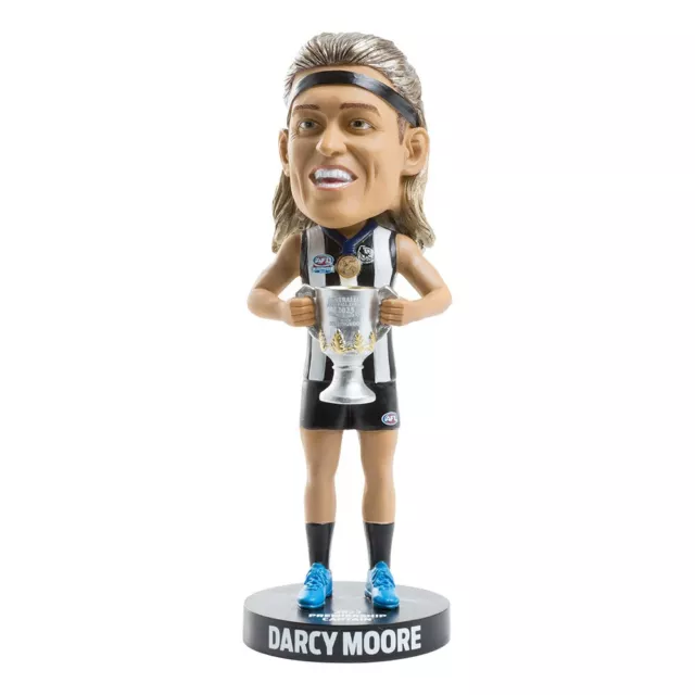 Collingwood Magpies Premiership Darcy Moore AFL Bobblehead Collectible Bobble...