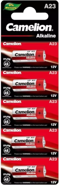 5x Batterie Camelion Alkaline MN21 A23 23AE CN23A VR22 3LR50 V23GA A23S LRV08