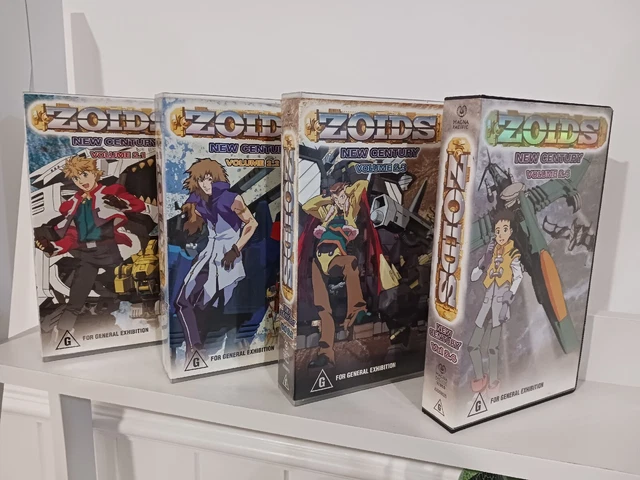 ZOIDS VHS TAPES New Century Series 2.1, 2.2, 2.3, 2.4 Anime 2001 RARE ...