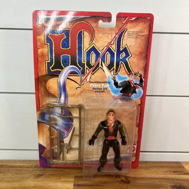 1991 HOOK MOVIE Mattel Action figure DELUXE LEARN TO FLY PAN MOC $39.00 -  PicClick