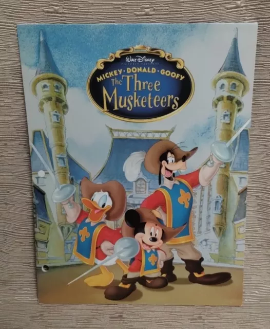 2004 WALT DISNEY Pictures Mickey Donald Goofy Three Musketeers 3 Ring ...