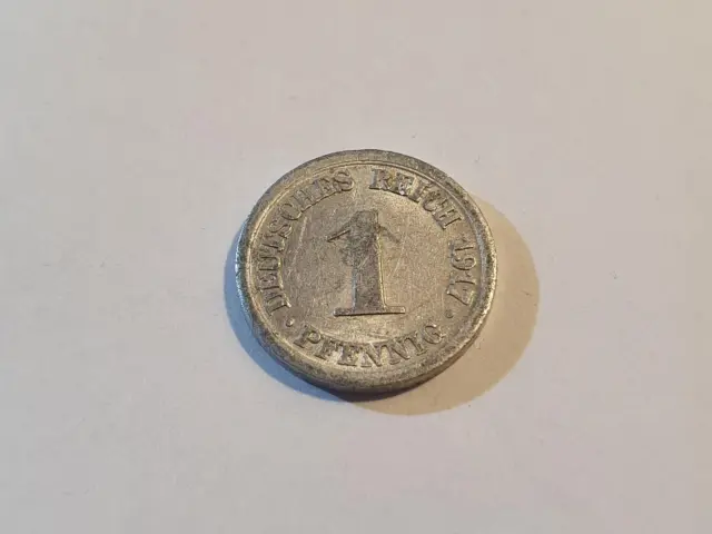 0810: Deutsches Reich 1 Pfennig Aluminium 1917 D