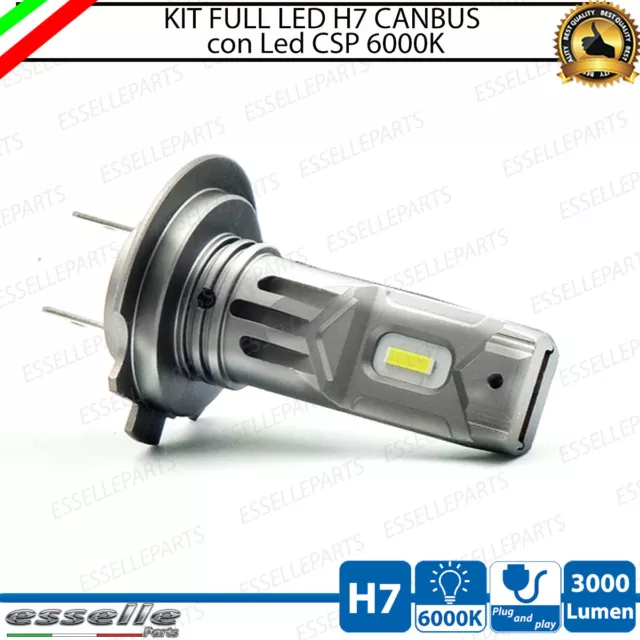 Lampada Led H7 6000K Canbus 3000 Lm Per Anabbaglianti Yamaha Yzf R3 (2015-2017)