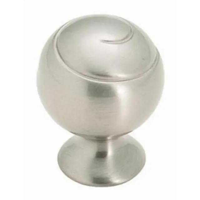 BP9338-G10 Satin Nickel 1 1/8" Cabinet Spiral Ball Knob Pulls Amerock Swirl'Z