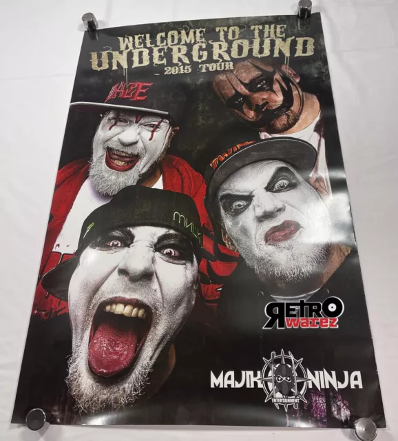 Twiztid - Welcome to the Underground Poster 24x36” boondox blaze juggalo MNE
