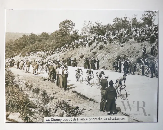 Champ FRANCE 1937 - Grande Photo de presse 30x40cm - Côte LAPIZE - Speicher