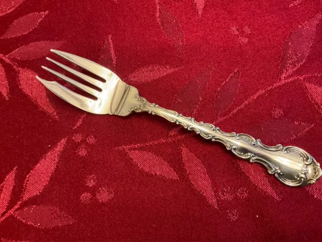 STRASBOURG by Gorham Sterling  Salad or Dessert Fork 6 3/8” “Old Marks” NoMono