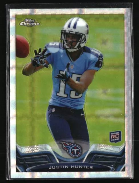 Justin Hunter 2013 Topps Chrome Refractor RC #18 Football Card
