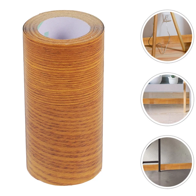 Bois Grain Ruban, 1.97"x33 Ft Mur Papier Bordure Autocollant