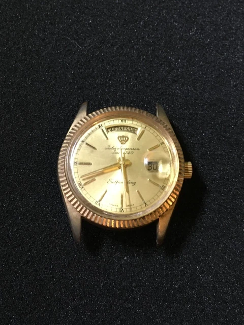 Montre Homme Chronographe Jules Delas Avec Date - Neuf De Magasin, Vintage, Quartz
