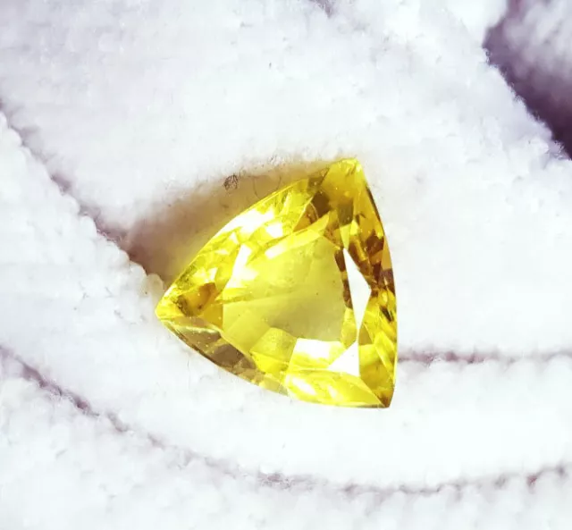 9.20 Ct Natural Yellow Sapphire Certified Loose Gemstone Sapphire Gem Collection