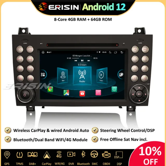 CAMECHO Autoradio 1 Din MP5 5 Pouces avec Commande Vocale, Carplay Android  Auto, Bluetooth Mains Libres, FM, 3 entrées USB SD/TF/AUX/Charge Rapide
