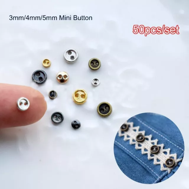 Craft  Pullip Clothing Sewing  blythe Mini Metal Buttons  DIY Doll Clothes