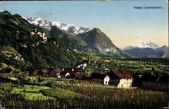 Ak Vaduz Liechtenstein, Panorama - 2948864