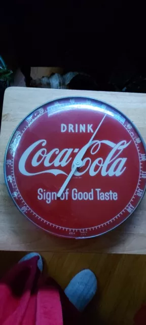 vintage coca cola thermometer