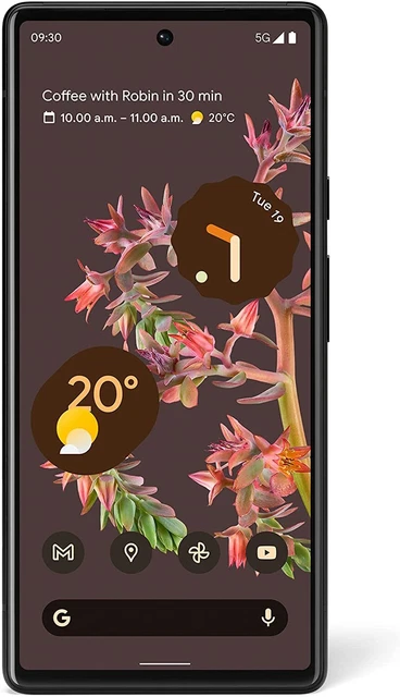 Google Pixel 6 128GB Stormy Black Dual SIM Android (Unlocked) Smartphone