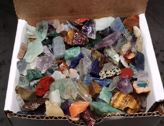 Crafters Collection 1/2 Lb Natural Crystals Mineral Specimens Mixed Gemstones 2