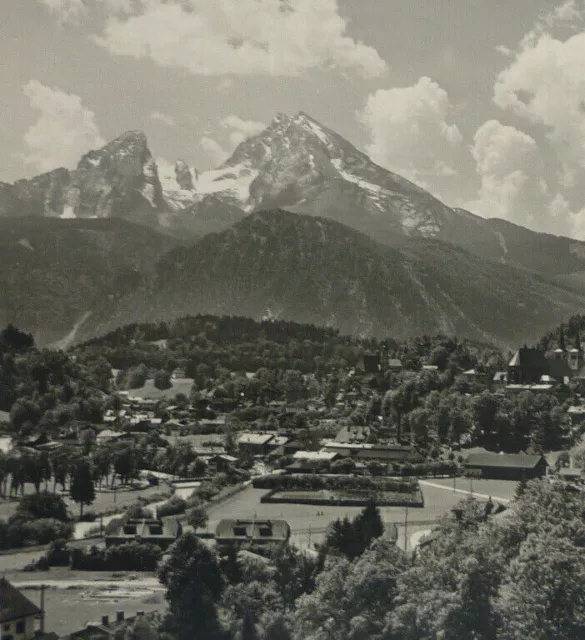 AK POSTKARTE BERCHTESGARDEN Foto 1939 mit Watzmann und Hochkaltar nach Berlin 3